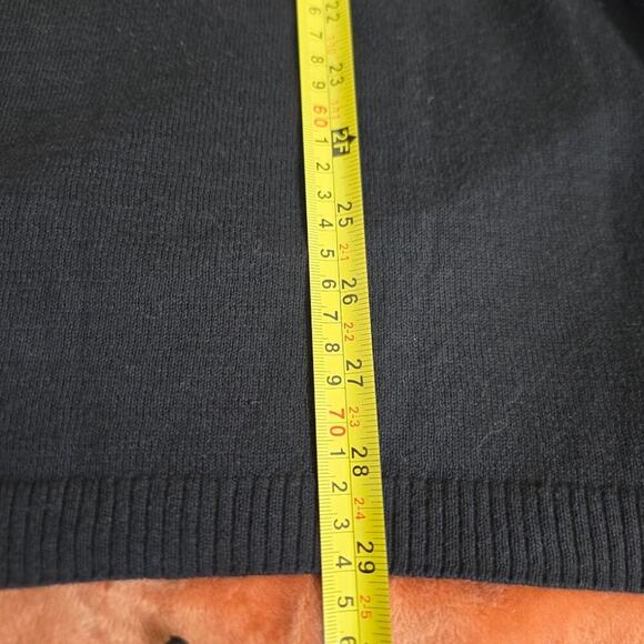 DKNY Jeans Black Long Sleeve Sweater Dress Size M - Picture 9 of 11